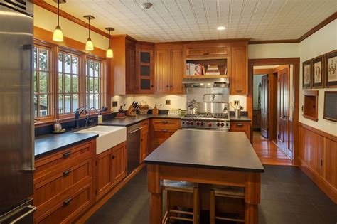 11 stunning black kitchen cabinet ideas that are too chic for words. Craftsman Kitchen with Stainless Steel, Premium Black ...