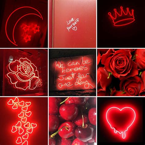 Red Aesthetic Red Aesthetic Neon Signs Aesthetic