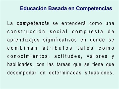 Ppt Educación Basada En Competencias Powerpoint Presentation Free