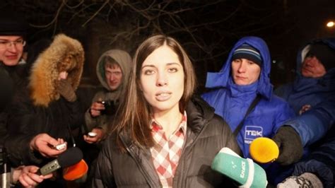 Pussy Riot Member Urges Russia Olympics Boycott Bbc News