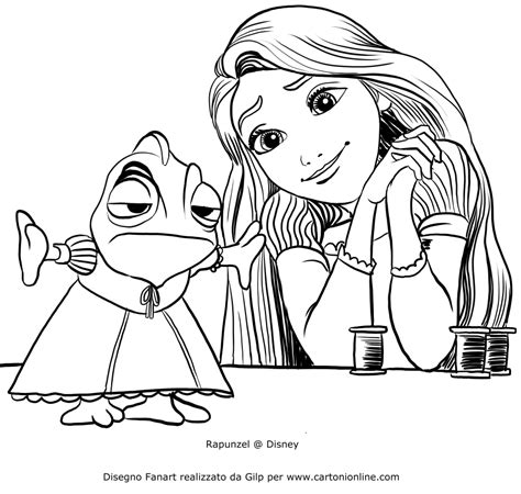 Dibujo De Rapunzel Para Colorear - dibujos para colorear