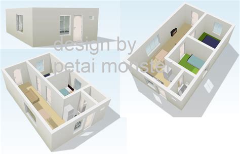 Pelan rumah 3 bilik google search housing dream sumber. Bina Rumah: Floor Plan Rumah Sewa 2 bilik 525 sq ft