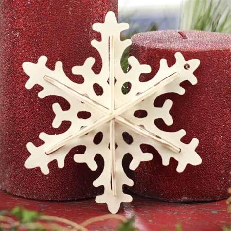 3d Filigree Unfinished Wood Snowflake Wood Snowflake Winter Holiday