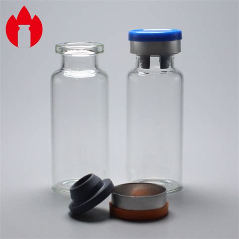 15ml Vial With Rubber Stopper And Crimp Top China Glass Vial And 15ml Glass Vial