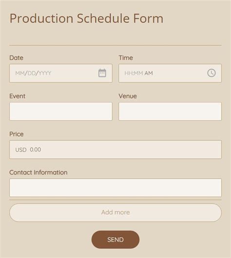 Online Daily Production Report Form Template 123formbuilder