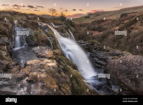 The Loup Of Fintry Sunset Stock Photo Alamy