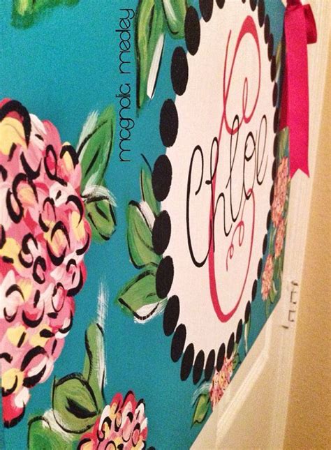 Lilly Pulitzer Inspired Monogrammed Wall Decor