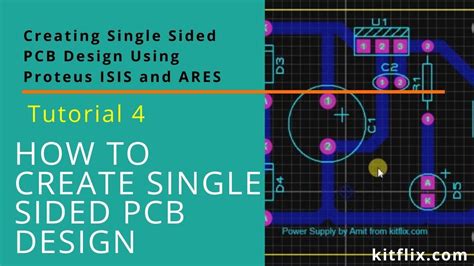 How To Create Pcb With Proteus Single Sided Pcb Design Tutorial Tutorial 4 Youtube