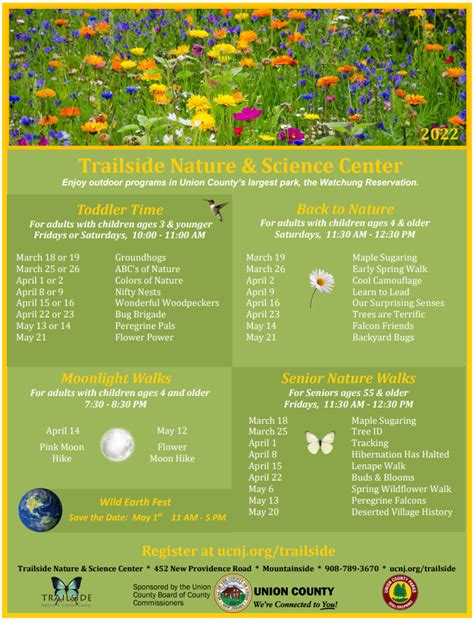 Spring Into Multi Generational Fun At Union Countys Trailside Nature