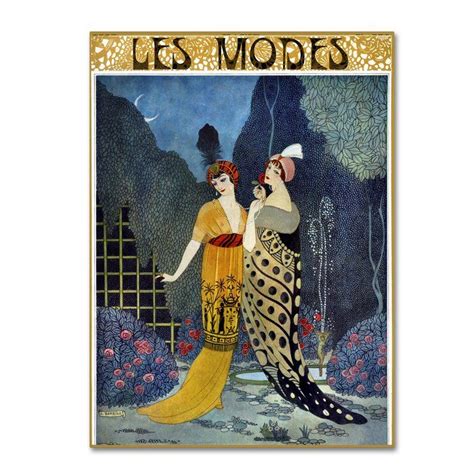 Art Deco Fashion Ladies Graphic Art Print On Wrapped Canvas Art