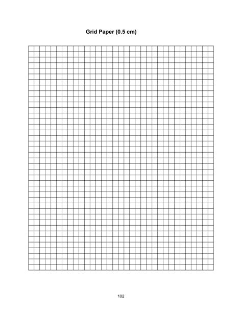 Centimeter Graph Paper Printable