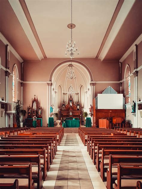 Church Interior With Empty Seats · Free Stock Photo