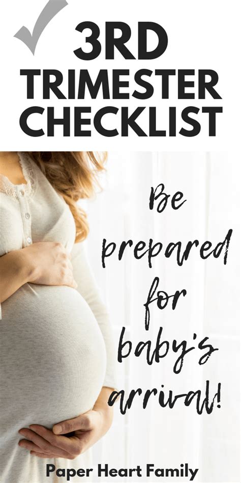 Third Trimester Checklist The Only One Youll Need