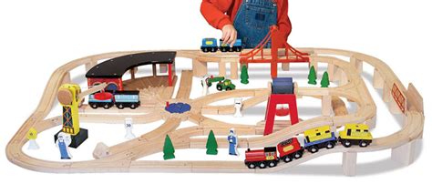 Melissa And Doug Deluxe Wooden Railway Train Set Only 6499 Regularly