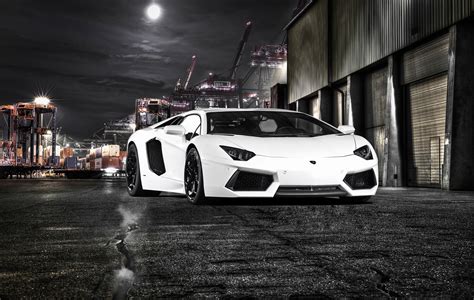 White Lamborghini Aventador 5k New Wallpaperhd Cars Wallpapers4k