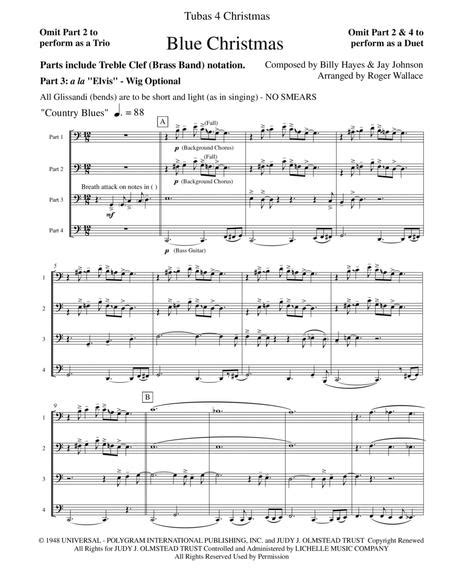 Blue Christmas By Billy Hayes And Jay Johnson Digital Sheet Music For