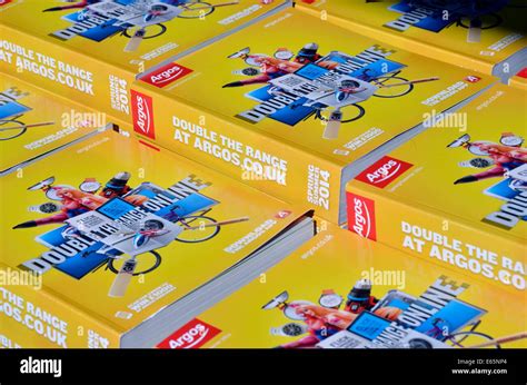 A Stack Of Argos Retail Store Catalogues London Uk Stock Photo Alamy