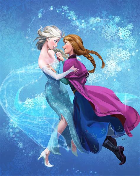 Elsa And Anna Artwork By Onibox Disney Disney Frozen Elsa Frozen Pictures
