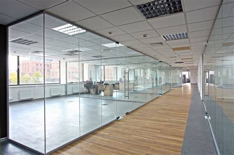 powder coated 12mm glass modular office partition walls frame or frameless style