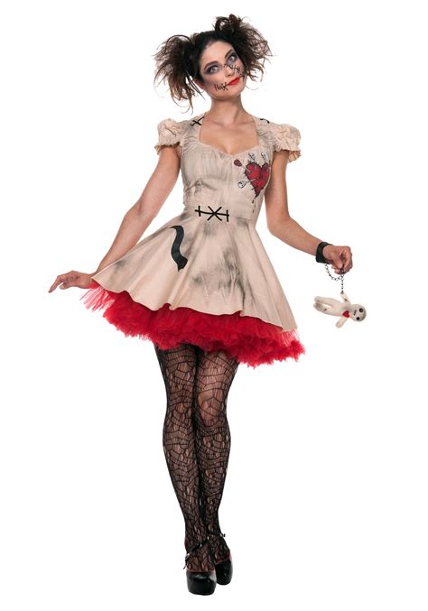 Plus Size Voodoo Doll Costume For Women Doll Halloween Costume