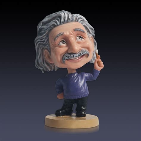 New 5 Cute Creative Einstein Shaking Head Sculpture Resin Car Desk