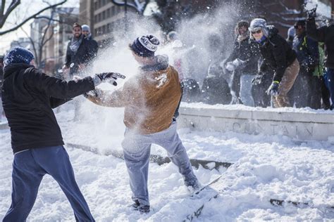 When Life Gives You Snow Have A Massive Snowball Fight Huffpost