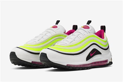 Nike Air Max 97 White Rush Pink Black Volt Ci9871 100 Release Date Sbd