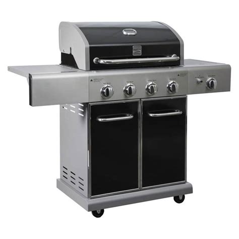 Kenmore Pg 40409solb 4 Burner Bbq Gas Grill With Side Searing Burner