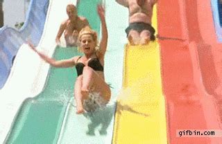 Take A Look At The Most EPIC Waterslide Fails Of All Time Gifs