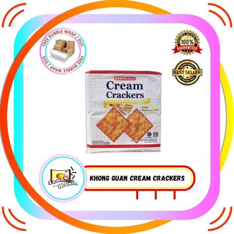 Jual Khong Guan Cream Crackers Gram Gaben Biscuit Gabin Bickuit Shopee Indonesia