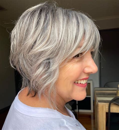 Short Haircuts For Thin Gray Hair 15 Stylish Gray Hairstyles For Women All Things Hair Us