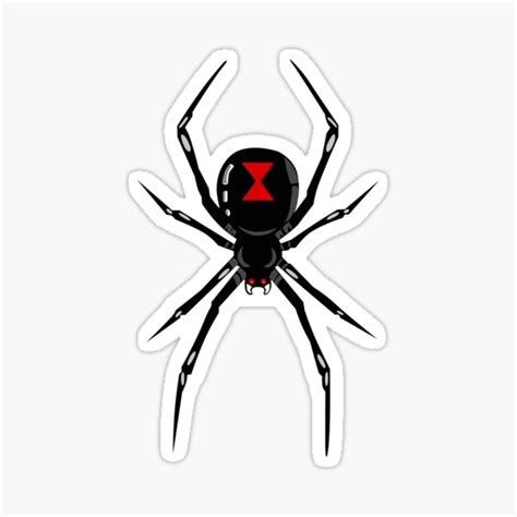Mechanical Black Widow Spider Vinyl Hood Wrap Bonnet Decal Sticker