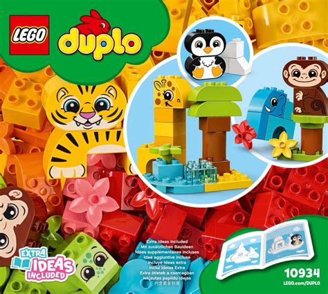 Lego 10934 Creative Animals Instructions Duplo