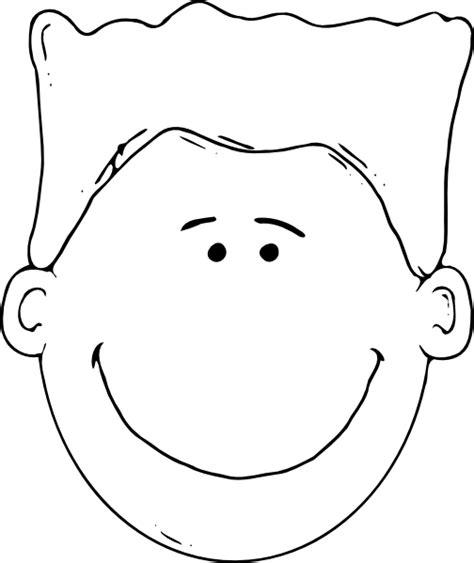 Boy Face Outline Clip Art At Vector Clip Art