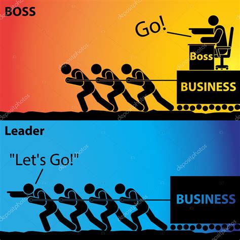 Go Or Lets Go Leader Business Or Boss Business — Stock Vector