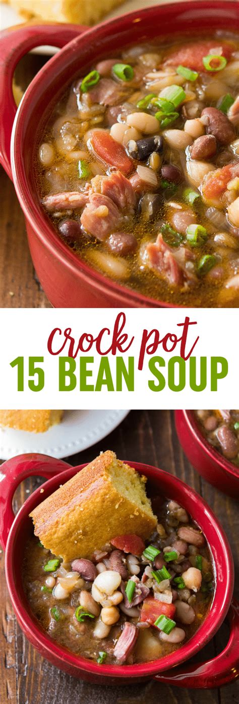 Crock Pot 15 Bean Soup Recipe Ham And Beans Soup