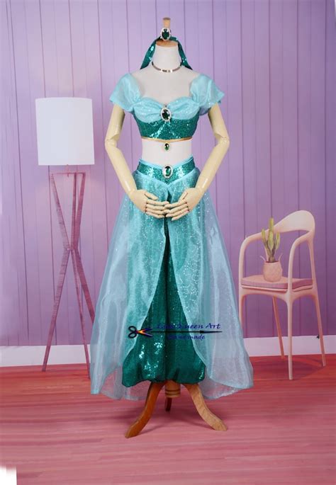 Disney Princess Jasmine Aladdin Cosplay Costume Etsy