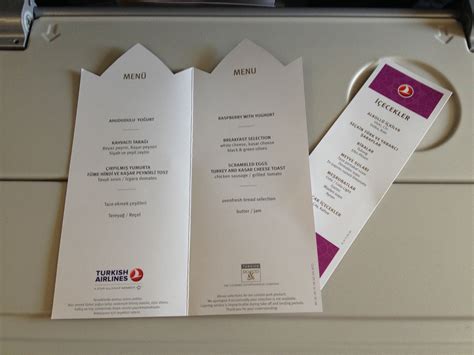 Turkish Airlines Inflight Meal Istanbul Nürnberg Havayolu 101