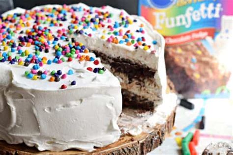 Shugary Sweets Cookies And Cream Brownie Ice Cream Cake