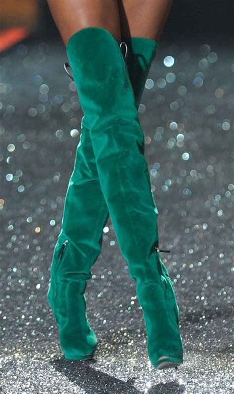 sea green thigh high boots high boots outfit high heel boots shoes heels boots bootie boots