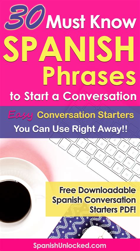 Learn Easy Conversation Starters In Spanish Dont Forget To Download