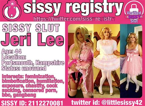 Sissy Registry On Twitter Please Like Retweet To Help This Sexy Sissy Slut Reach Her Full