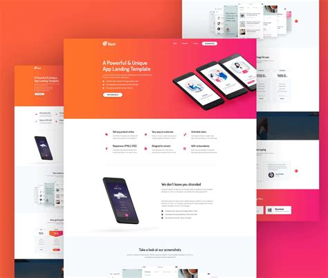 Check spelling or type a new query. Mobile App Website Template Free PSD - Download PSD