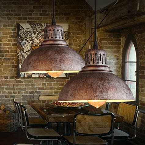 1pc Industrial Loft Pendant Lamp Iron Vintage Bar Cafe