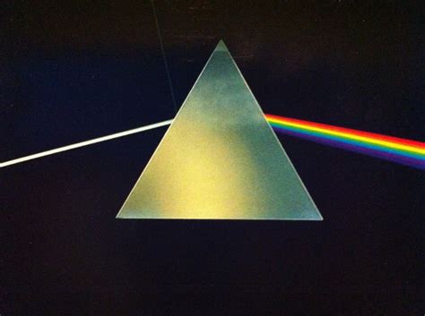 The Dark Side Of The Moon With A Rainbow In It