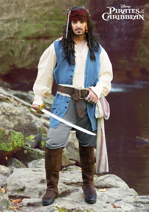 Captain Jack Sparrow Mens Costume Mens Disney Costumes