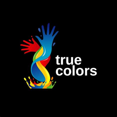 Premium Vector Hand Colorful Paint Logo Sign Symbol Illustration