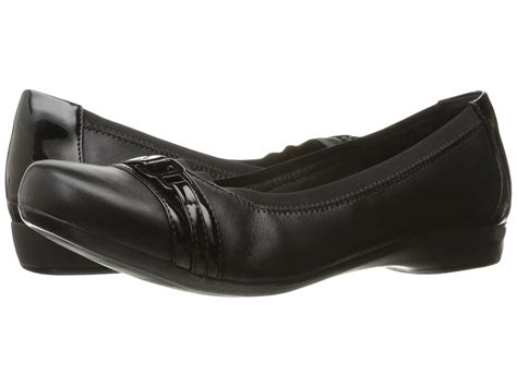 Clarks Kinzie Light Black Combo Womens Flat Shoes In Black Lyst
