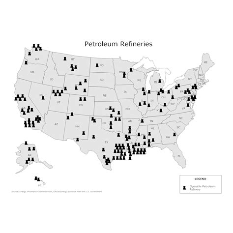 Map Of Refineries In The Us World Map