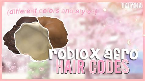 Roblox Afro Hair Codes Iialyxia ୨🍪୧ Youtube